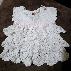 Baby Dress crochet, handmade.